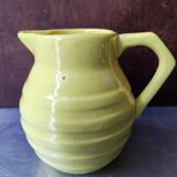Pot à lait, pichet vintage jaune