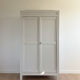 Large Parisian wardrobe in renovated oak wood.