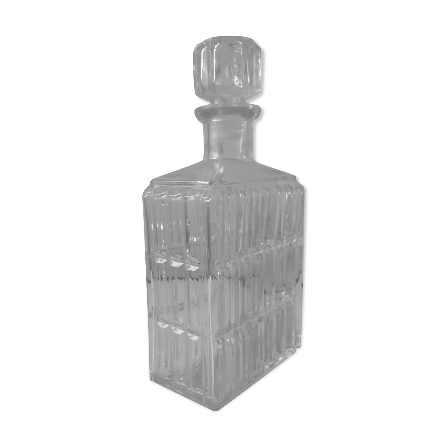 Carafe en verre vintage années 70