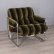 Fauteuil en velours conçu par G. Faleschini pour Mariani, années 1970