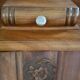 Art deco bedside in solid wood