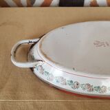 Old enamelled sheet metal matchbox