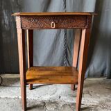 Vintage Art Deco side table / pedestal table