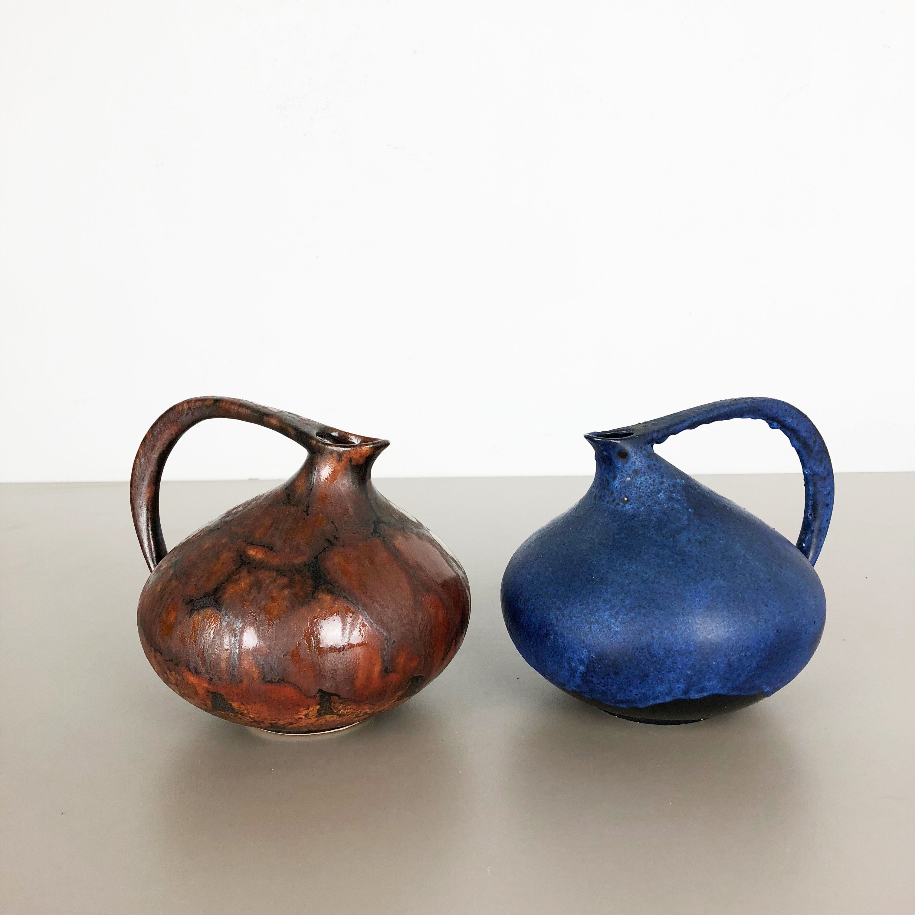 Set of 2 pottery vases "313" designed by Kurt Tschörner Ruscha, Germany, 1960s