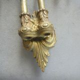 Pair of Bronze Piano Candlesticks