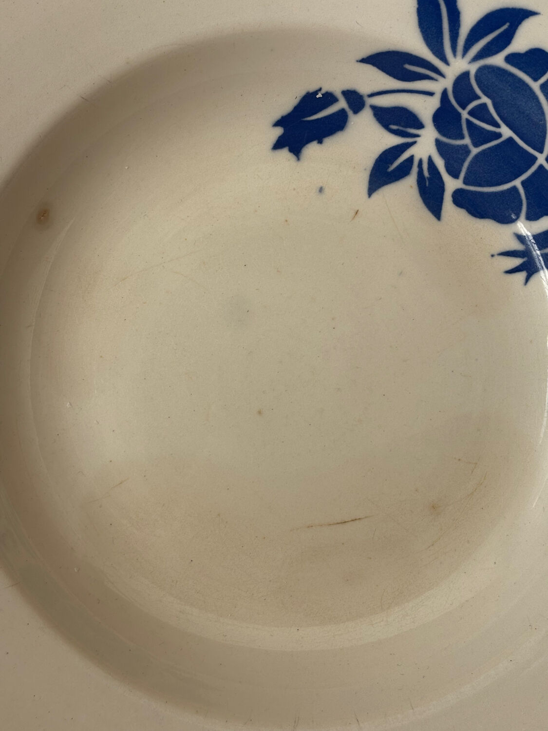 Set of 2 antique deep plates Digoin Sarreguemines Corsica