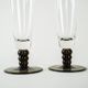 Pair of champagne glasses, Italian design, 1970s, production: Italy