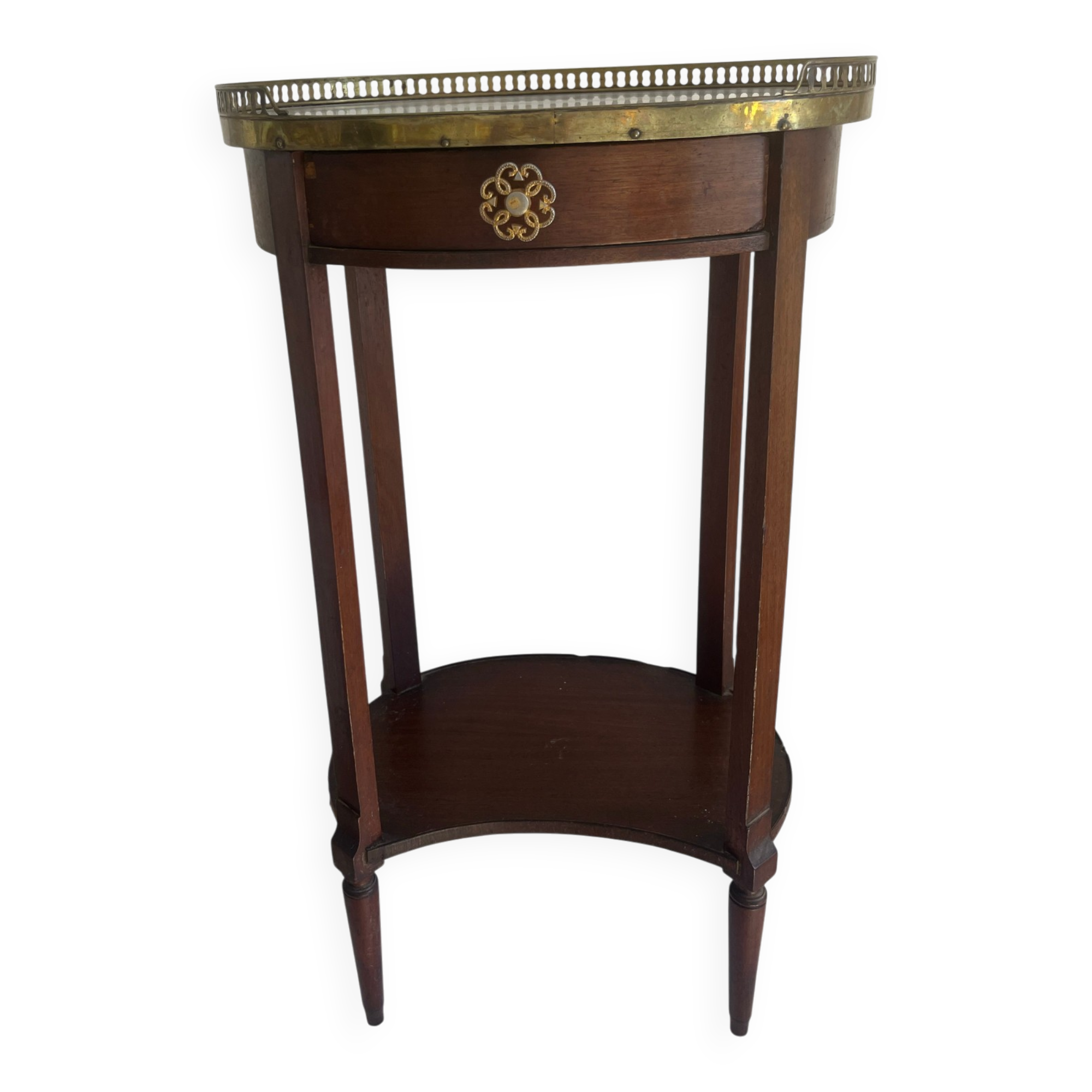 Antique bouillotte table Louis XVI