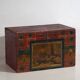 Antique Chinese brown storage trunk (c.1900) #6