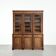 Antique English buffet/bookcase from the 19th century with original glass