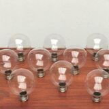 Vintage German Space Age replacement or spare glass piece for lamp by Motoko Ishii for Staff, 1970s.