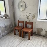 Paire de chaises Pierre Chapo S11