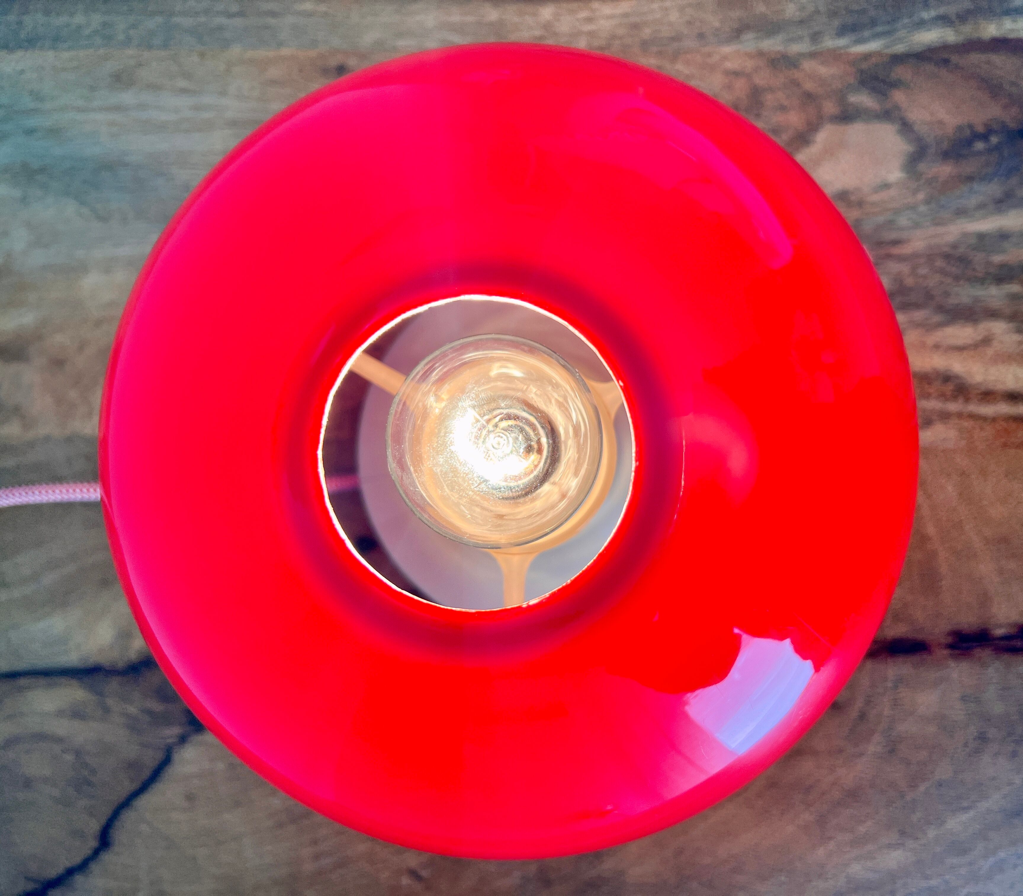 Red mushroom lamp 1970