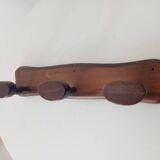 Vintage solid wood wall coat rack