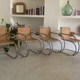 Set of 4 MR 20 Mies Van der Rohe armchairs