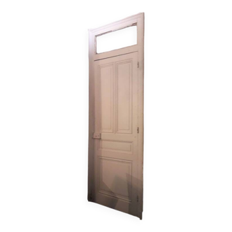 Haussmannian door 83x220 with old glazed transom frame 102x300 chassis