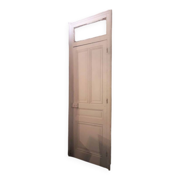 Porte Haussmannienne 83x220 ancienne imposte vitré cadre 102x300 châssis