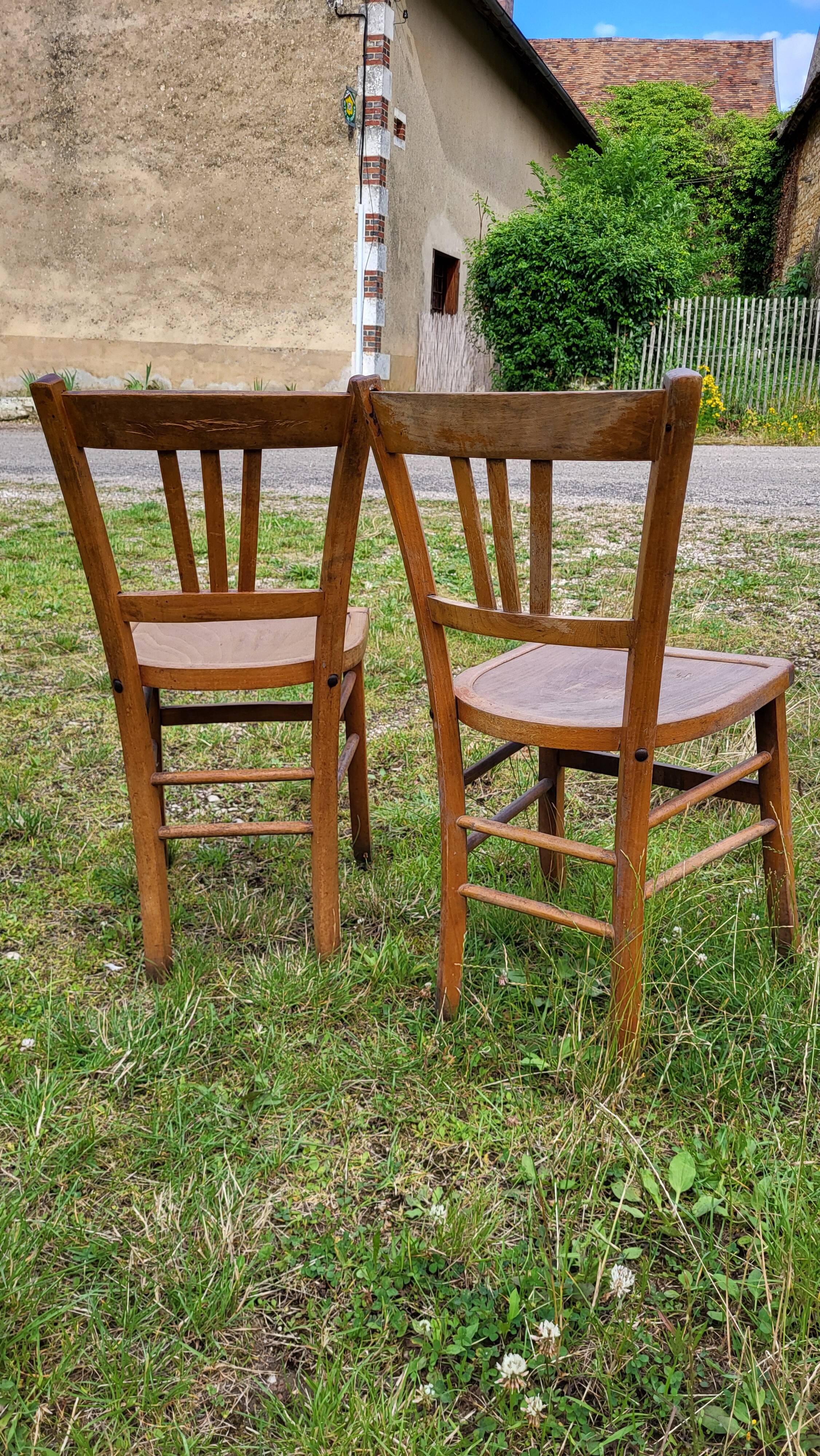 2 bistro chairs