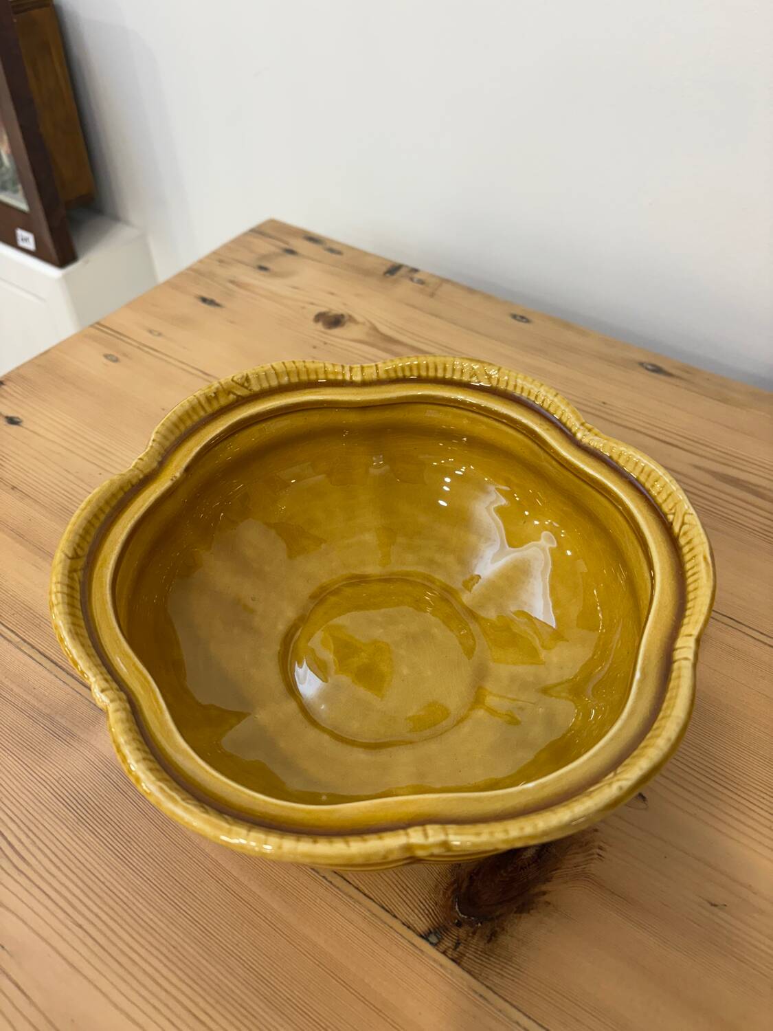 Sarreguemines 5183 barbotine compote dish