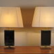 Pair of vintage design lamps seventies period 1970, Decorative Arts of the XX th