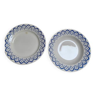 Assiettes Digoin Sarreguemines