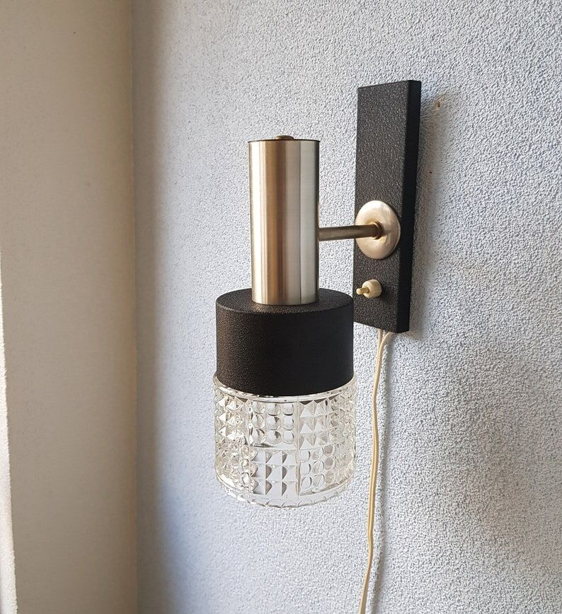 Table lamp tripod vintage Danish design, 1960