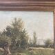 Old painting - animated scene: Elegant women on the river bank - post impressionist