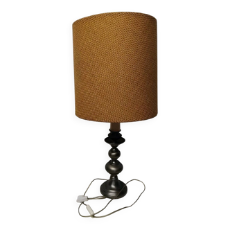 Table Lamp H: 73 cm - Vintage Pewter Lamp Base