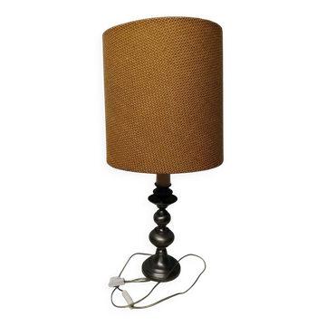 Table Lamp H: 73 cm - Vintage Pewter Lamp Base