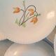 Assiettes creuses en faïence Lunéville Badonviller k & g décor tulipe vintage