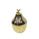 "Pear" ice bucket, gold-colored, gold-finished material, designed by H. Tur