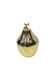 "Pear" ice bucket, gold-colored, gold-finished material, designed by H. Tur