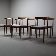 Set of six Alfred Hendrickx Model 500 dining chairs in Rosewood,