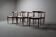 Set of six Alfred Hendrickx Model 500 dining chairs in Rosewood,