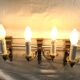 Set of 3 bronze wall lamps Louis XVI style