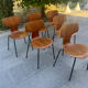 Lot de 6 chaises scandinave Fritz Hansen 1960