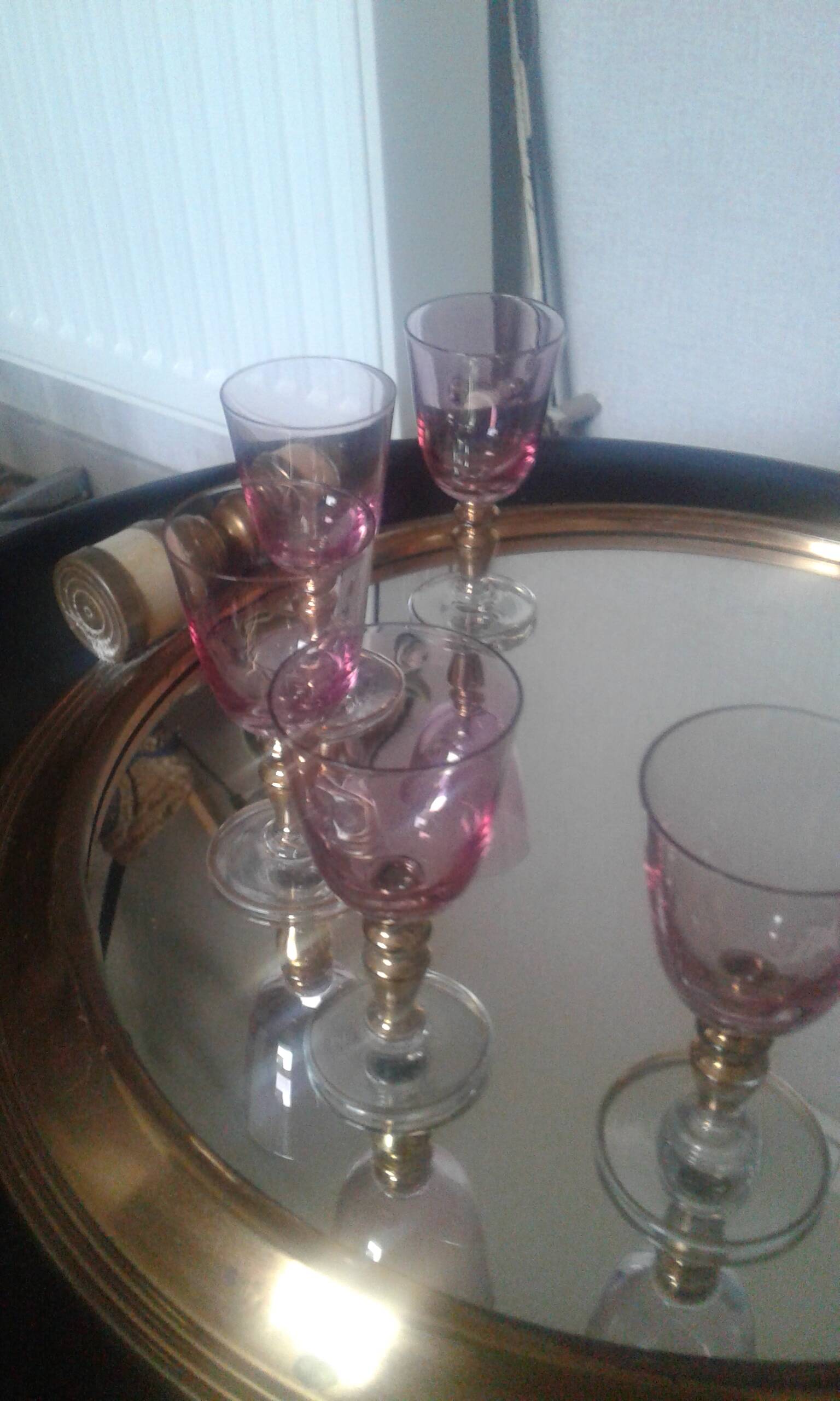 Bohemian crystal glasses