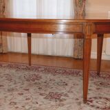 Table ovale transition Louis XVI directoire à rallonges