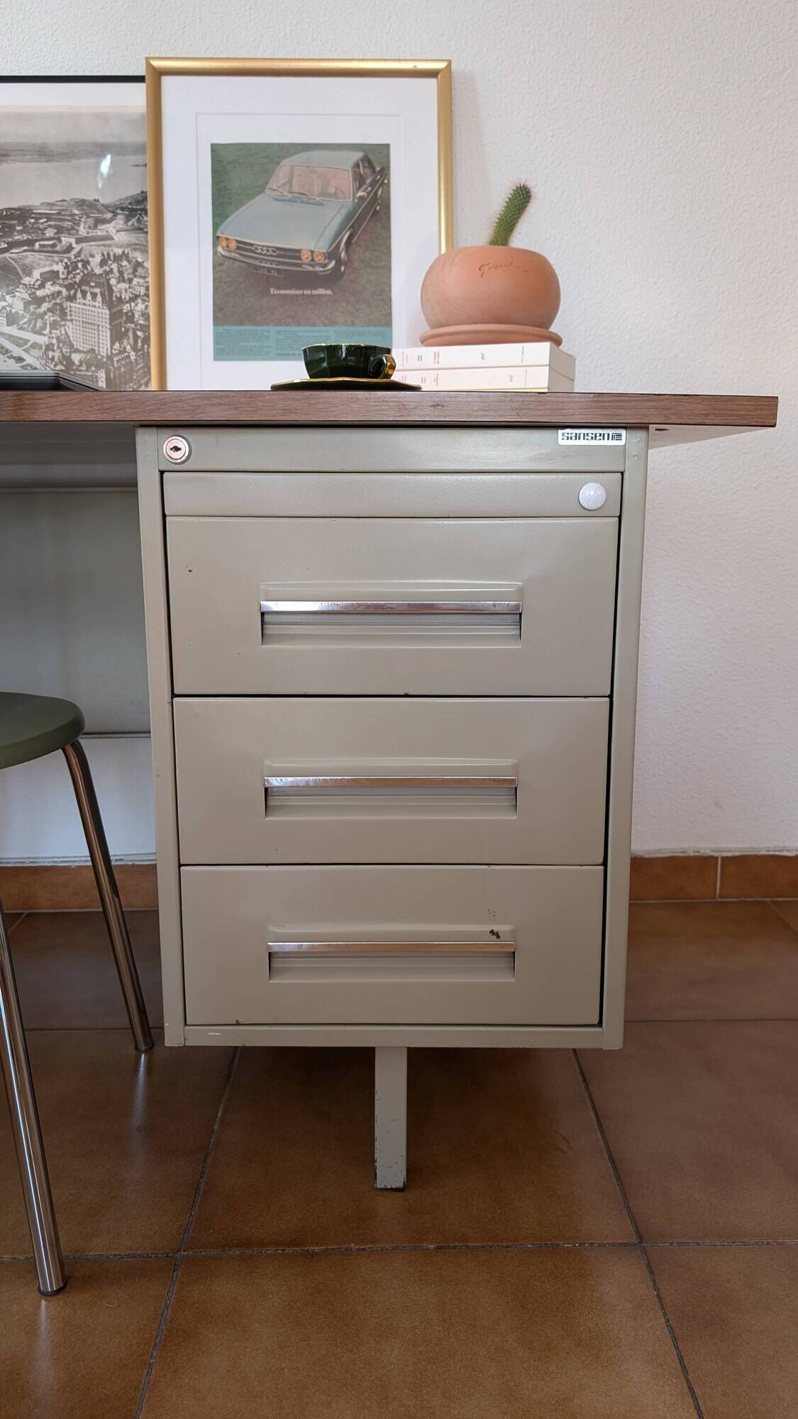 Industrial desk sansen from the 1970s.