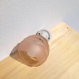 Vintage pink globe wall lamp
