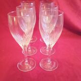 Set of 6 stemmed glasses