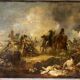 Napoleonic battle scene, oil on canvas, 19th century
