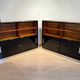 Vintage Bauhaus Office Cabinet in Black Lacquer and Mahogany, 1930