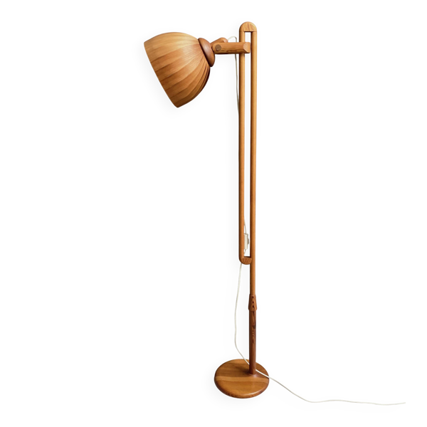 Lampe sur pied en bois Hans Agne Jakobsson des années 1960