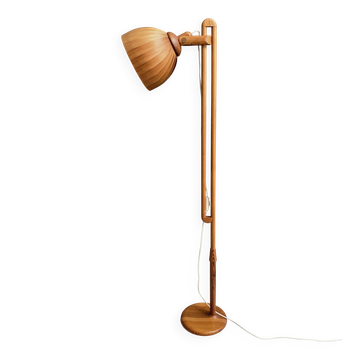 Lampe sur pied en bois Hans Agne Jakobsson des années 1960