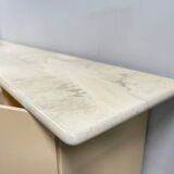 Vintage 1970s dining room set / wooden table, chair and sideboard