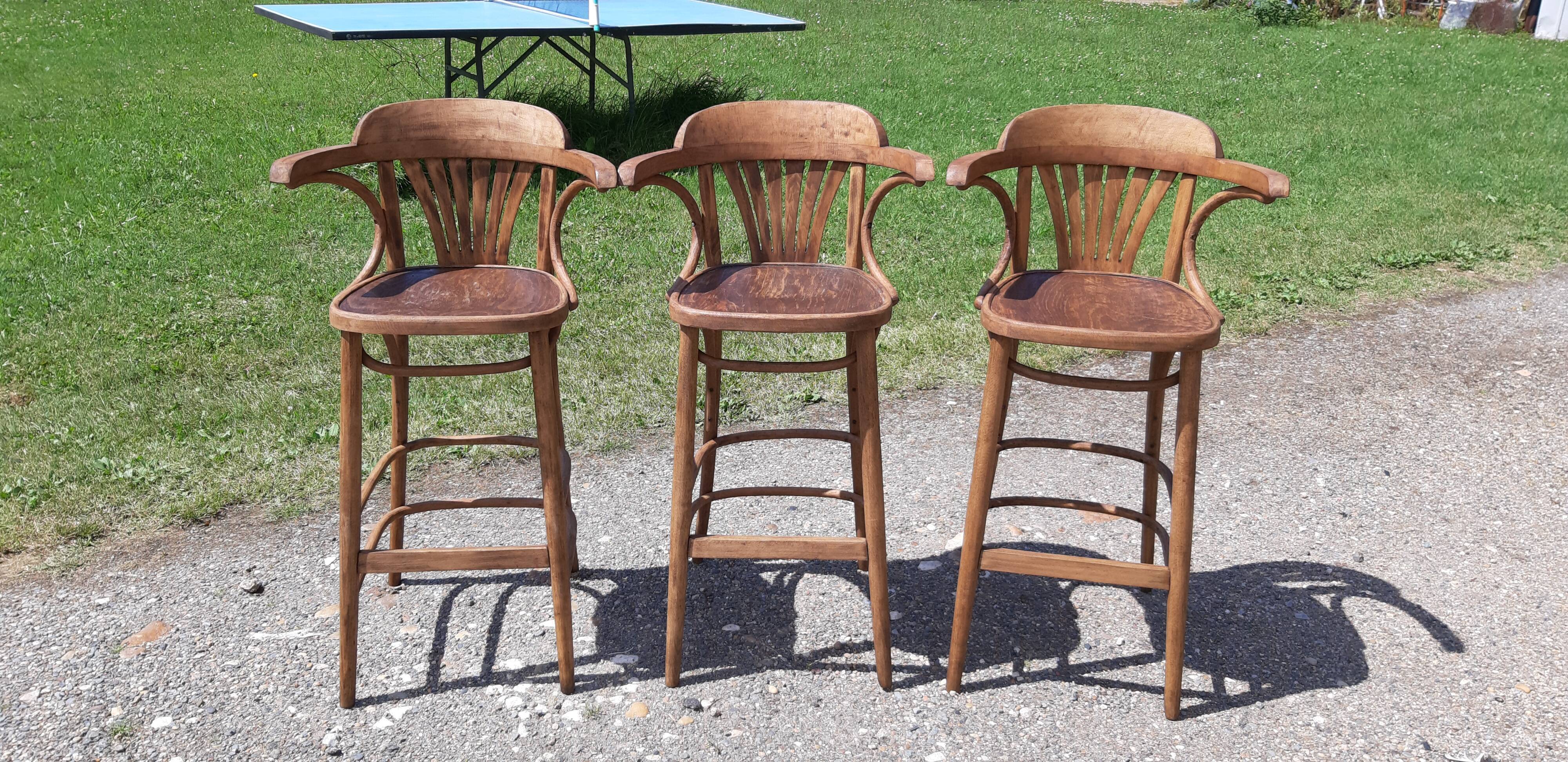 Thonet stools from the 30s Czechoslovakia