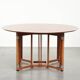 Round vintage Art Deco design dining table  for 4 people
