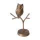 Owl on massive brass tree 70s