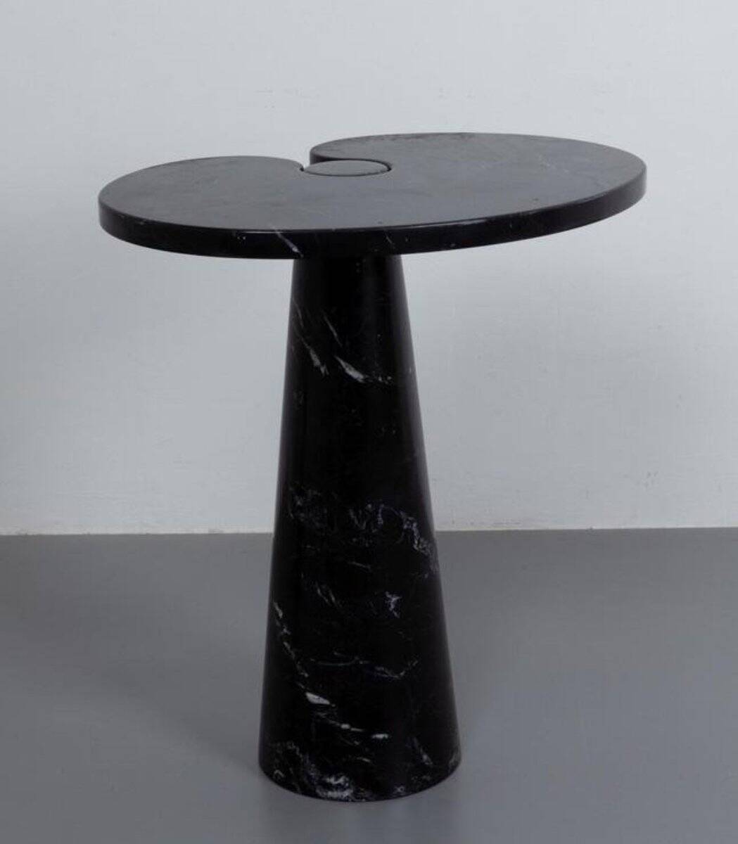 Black Marble Eros Coffee Tables by Angelo Mangiarotti for Skipper, 1980s, Set of 2